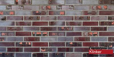 Клинкерный кирпич WK810K Violettblau geflammt Kohle 240x55x71 Westerwalder Klinker